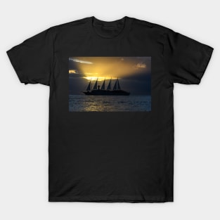 Ship in the evening light T-Shirt